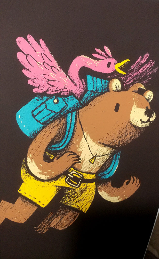 Flight of the honey bear