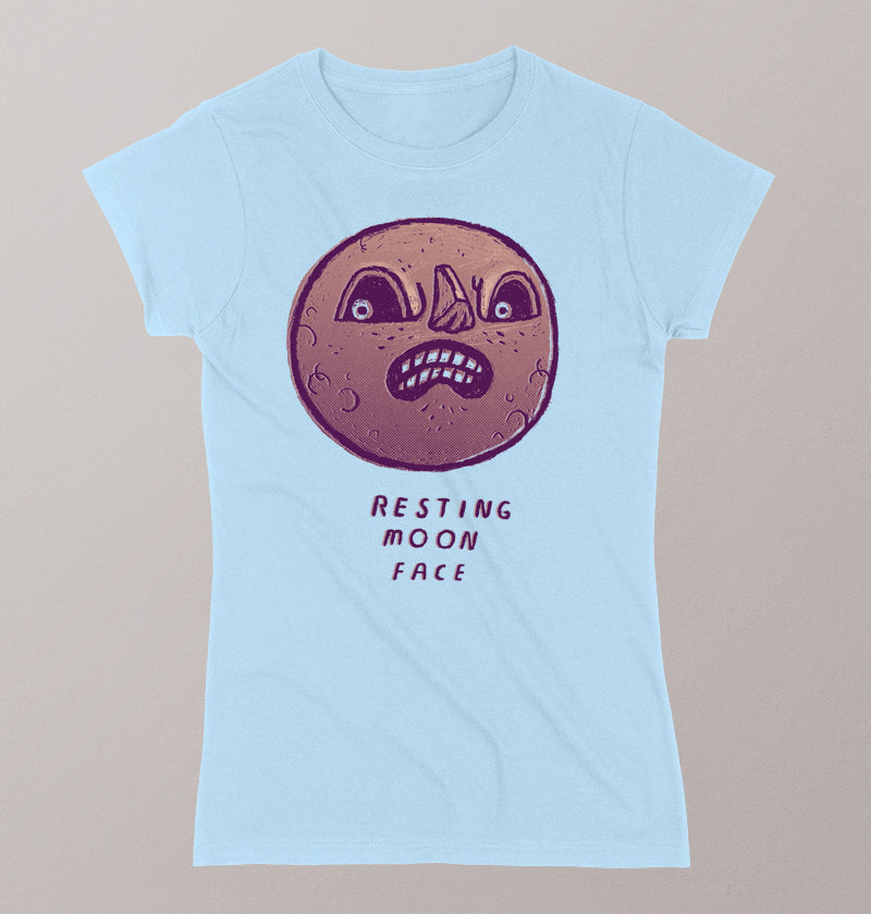 Resting moon face